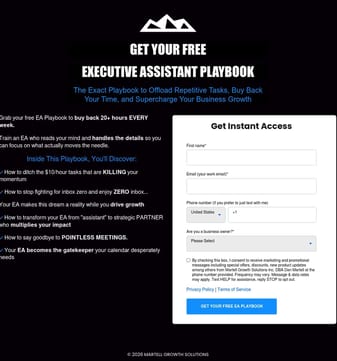 Dan martell landing page desktop screenshot