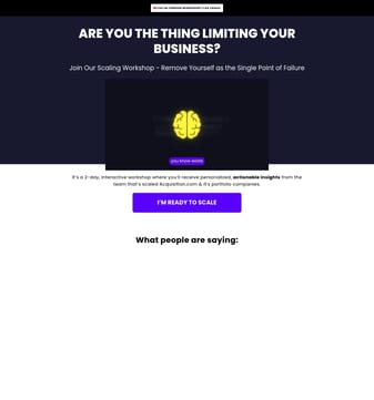 Alex hormozi landing page desktop screenshot