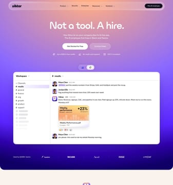 Viktor landing page desktop screenshot