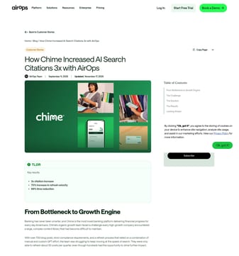 Airops landing page desktop screenshot