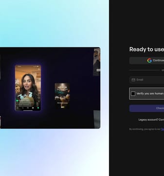 Creatify landing page desktop screenshot