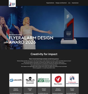 Flyeralarm landing page desktop screenshot