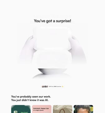 Tryholo landing page desktop screenshot