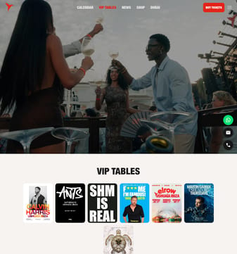 Ushuaia landing page desktop screenshot