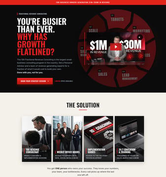 Grant-cardone landing page desktop screenshot