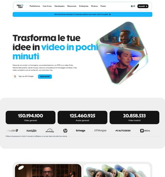 Heygen landing page desktop screenshot