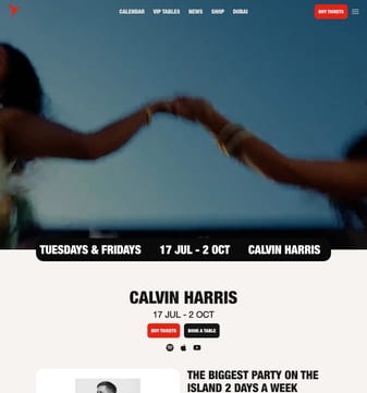 Ushuaia landing page desktop screenshot