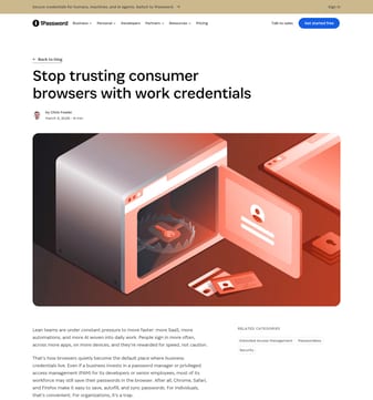 1password landing page desktop screenshot