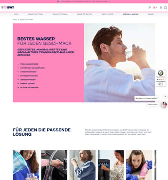 Bwt landing page desktop screenshot