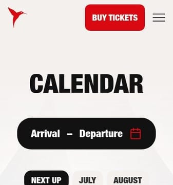 Ushuaia landing page desktop screenshot