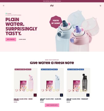 Air Up landing page desktop screenshot