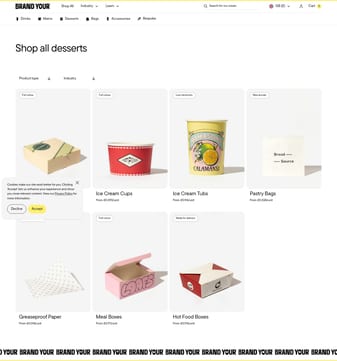Brandyour landing page desktop screenshot
