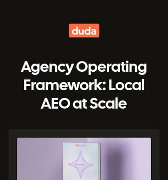 Duda landing page desktop screenshot