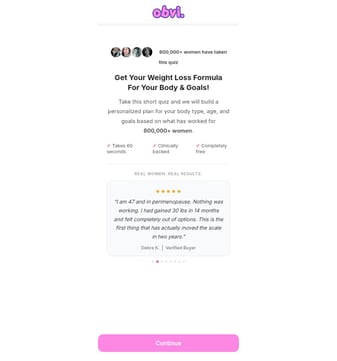 Obvi landing page desktop screenshot