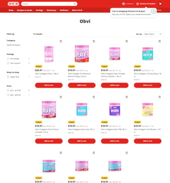 Obvi landing page desktop screenshot