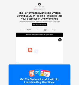 Perspective landing page desktop screenshot