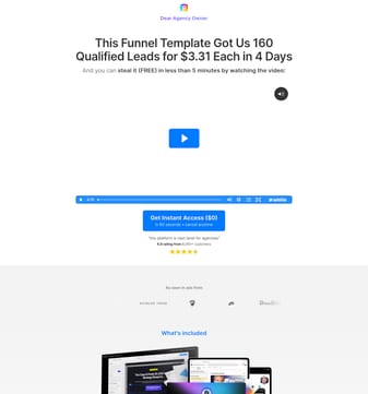 Perspective landing page desktop screenshot