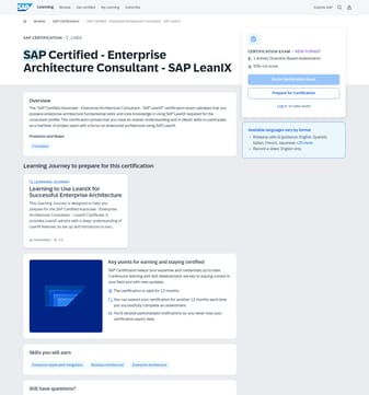Sap landing page desktop screenshot