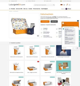 Labelprint24 landing page desktop screenshot
