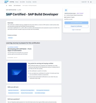 Sap landing page desktop screenshot