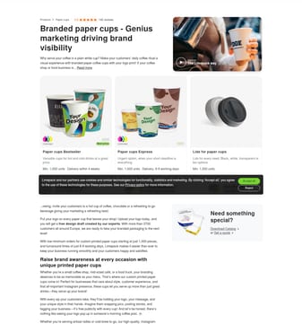 Limepack landing page desktop screenshot