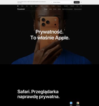 Apple landing page desktop screenshot