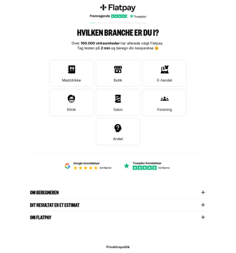 Flatpay landing page desktop screenshot