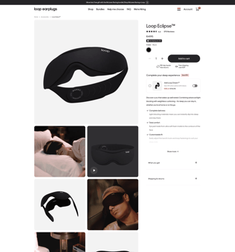 Loop landing page desktop screenshot