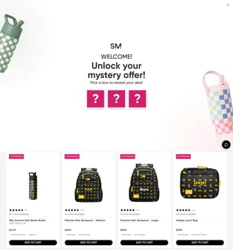 Simple Modern landing page desktop screenshot