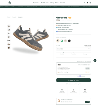 Bearefoot landing page desktop screenshot