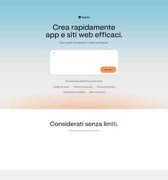 Base44 landing page desktop screenshot