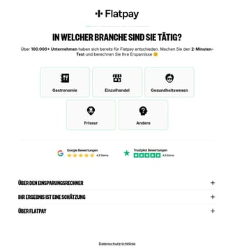 Flatpay landing page desktop screenshot