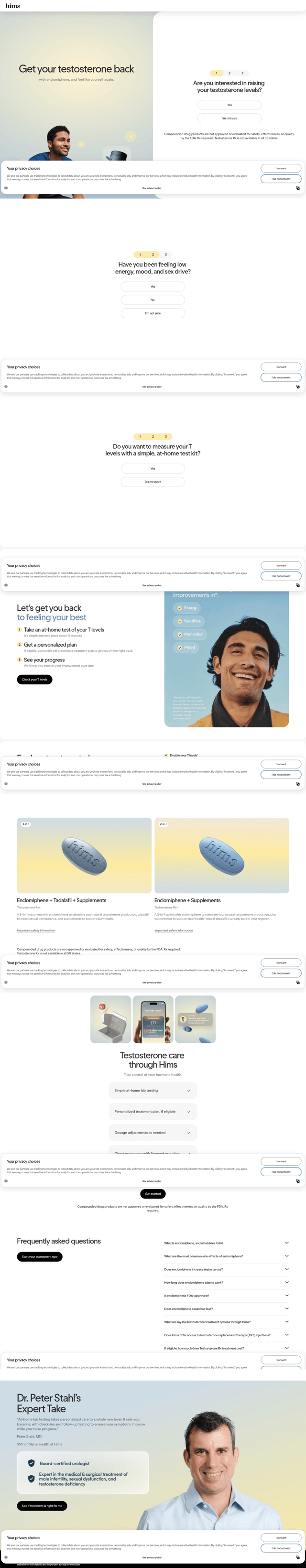 Hims landing page