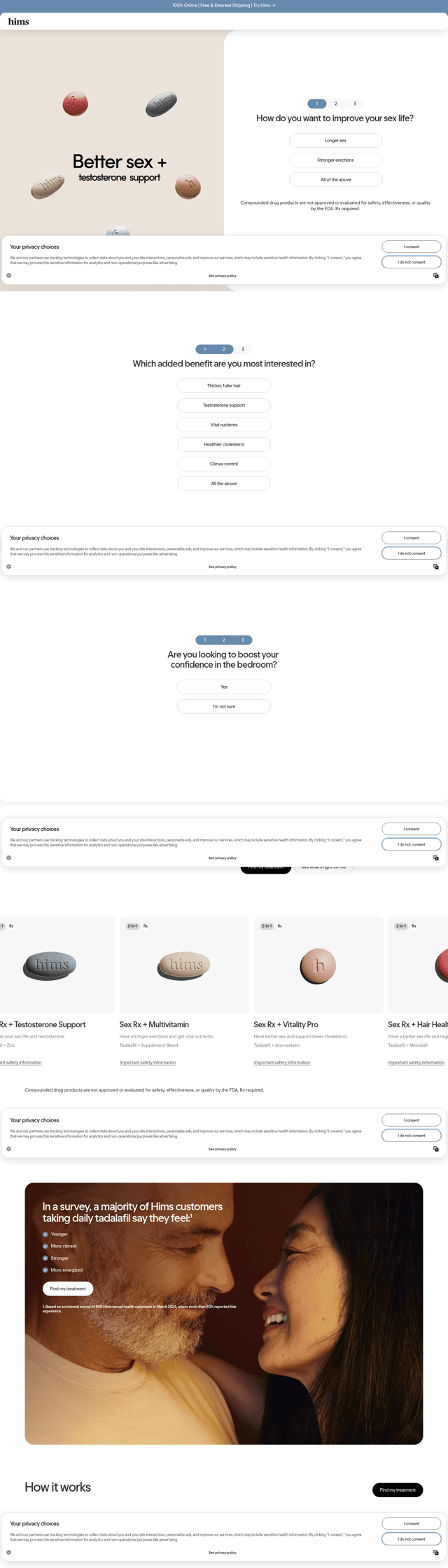 Hims landing page