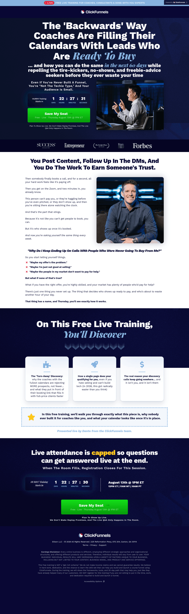 ClickFunnels landing page