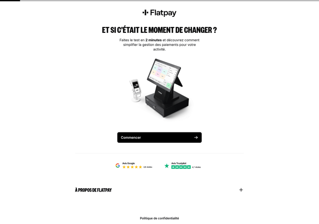 Flatpay landing page