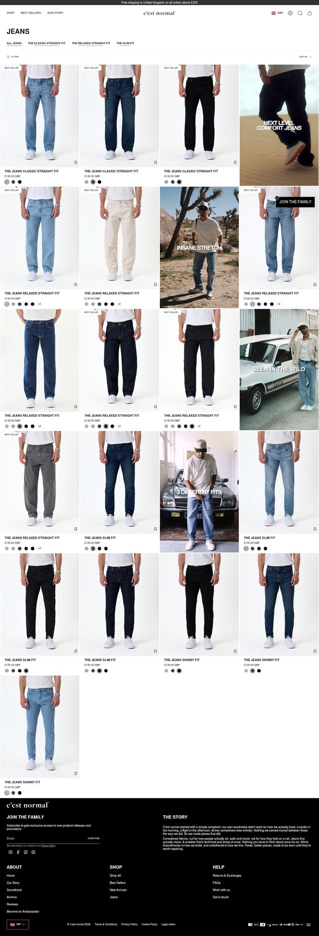 C'est Normal landing page