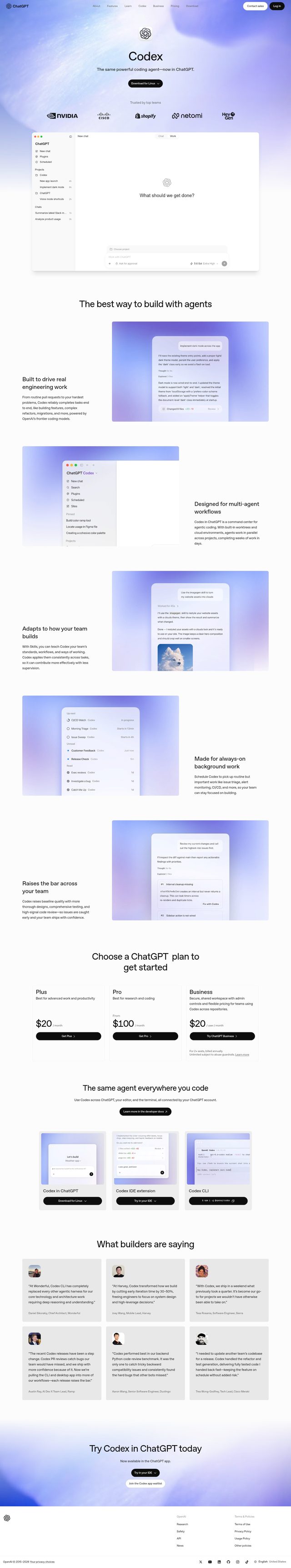 OpenAI landing page