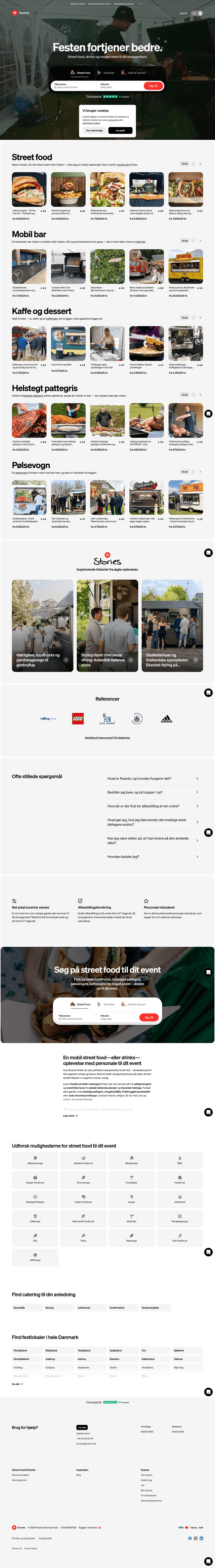 Nuento landing page