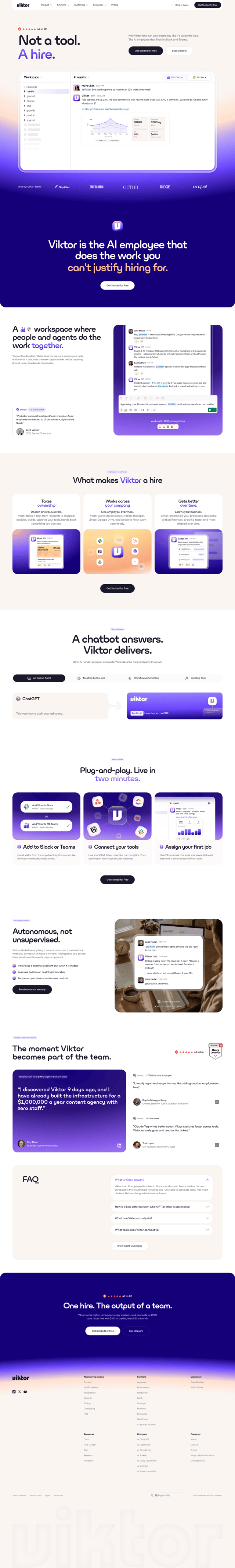 Viktor landing page