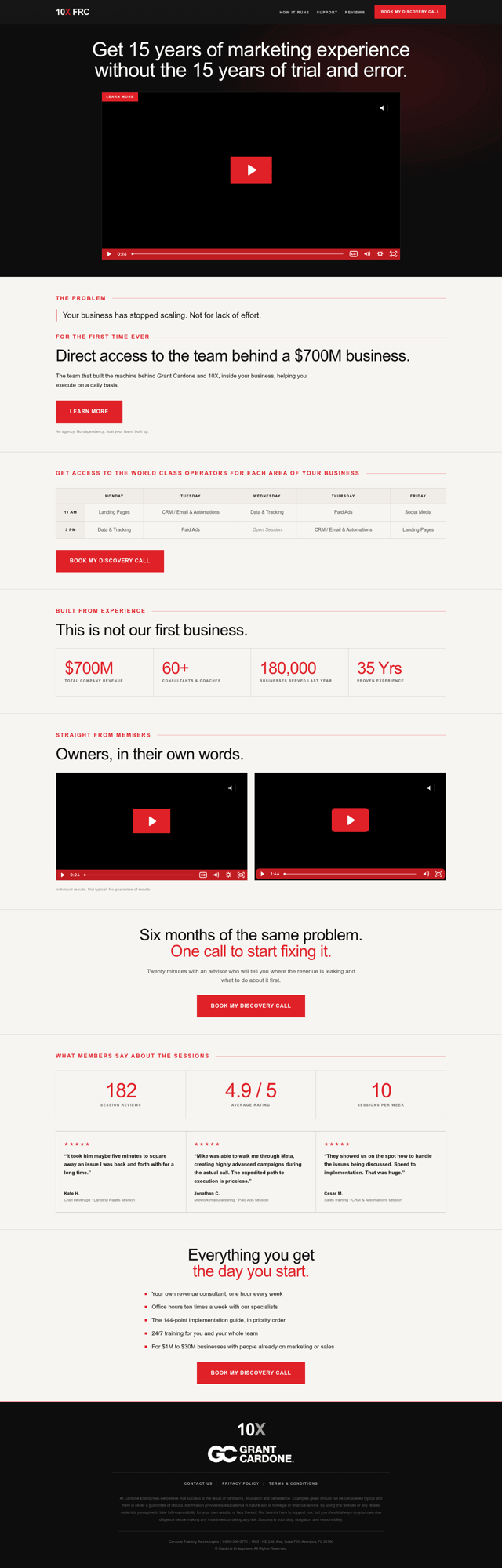 Grant Cardone landing page
