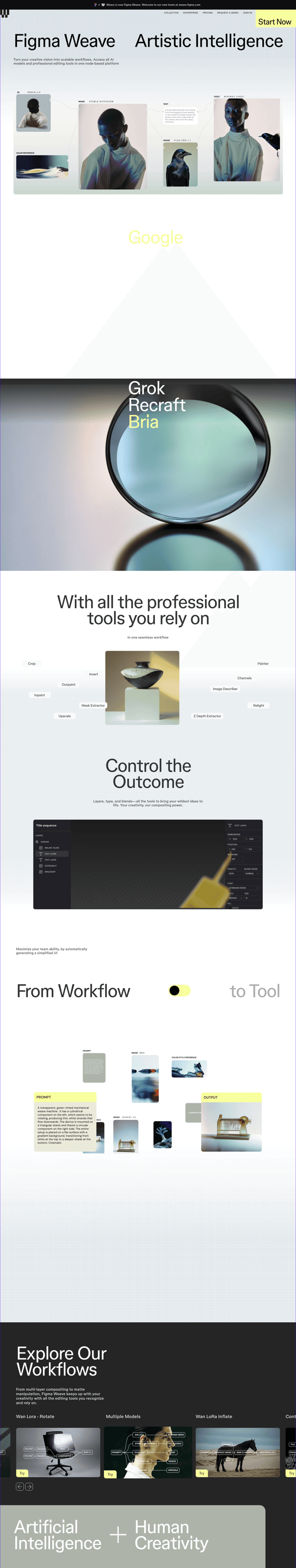 Figma landing page