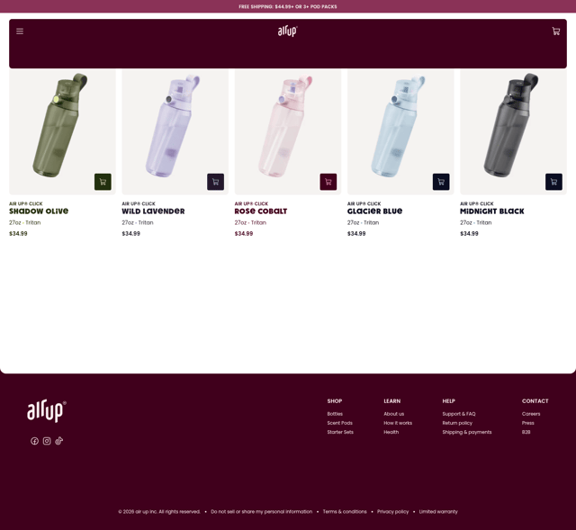 Air Up landing page