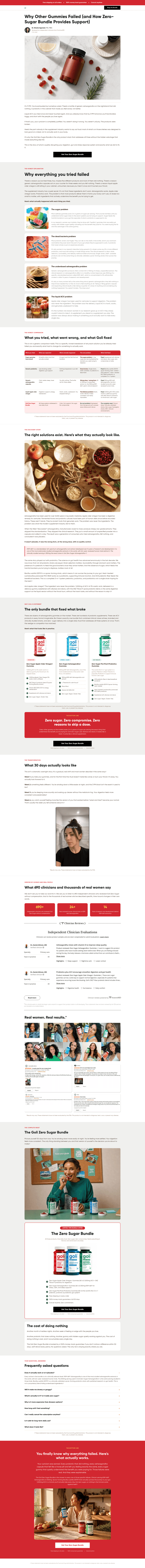 Goli landing page