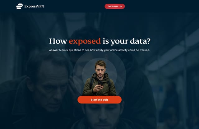 ExpressVPN landing page