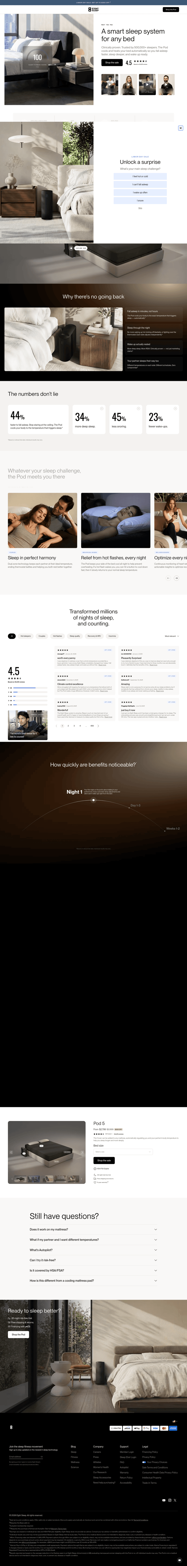 Eight landing page