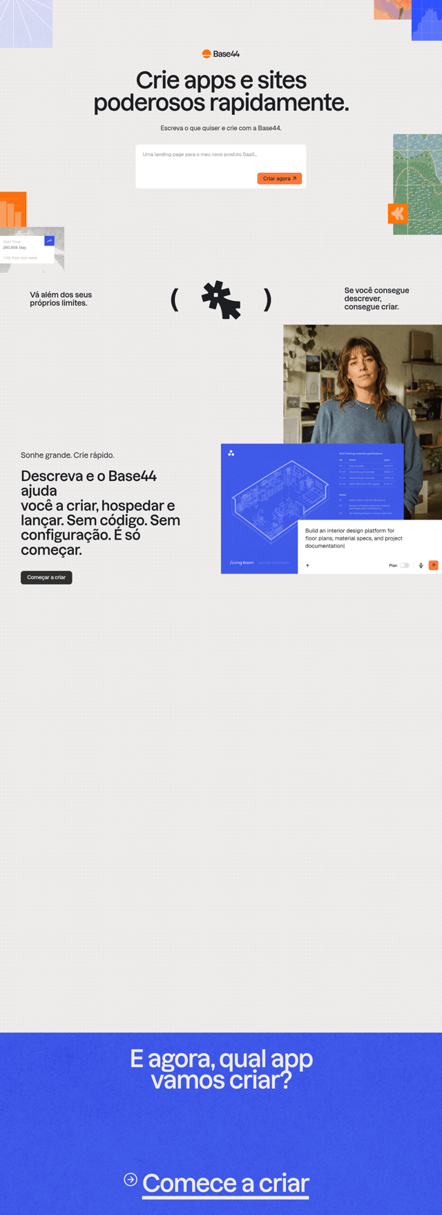 Base44 landing page
