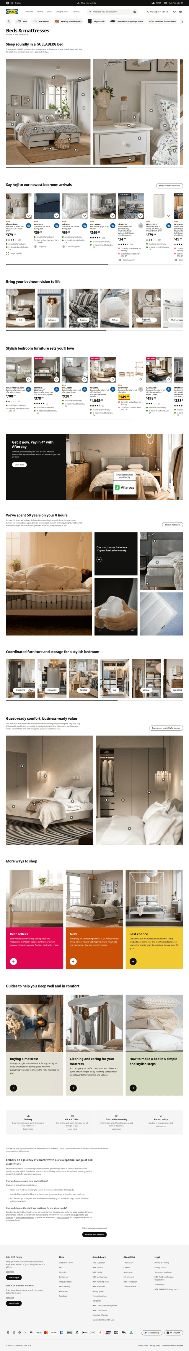 Ikea landing page