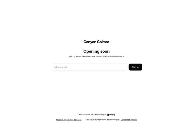 Canyon landing page