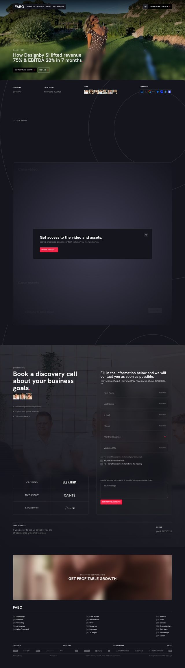 Fabo landing page
